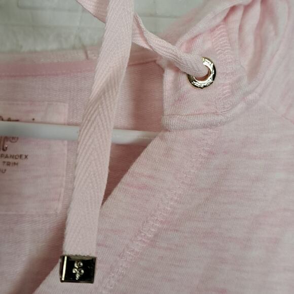 Lilly Pulitzer Luxletic Paradise Pink Tint Heather Arin Lounge Pullover Top - Picture 9 of 10